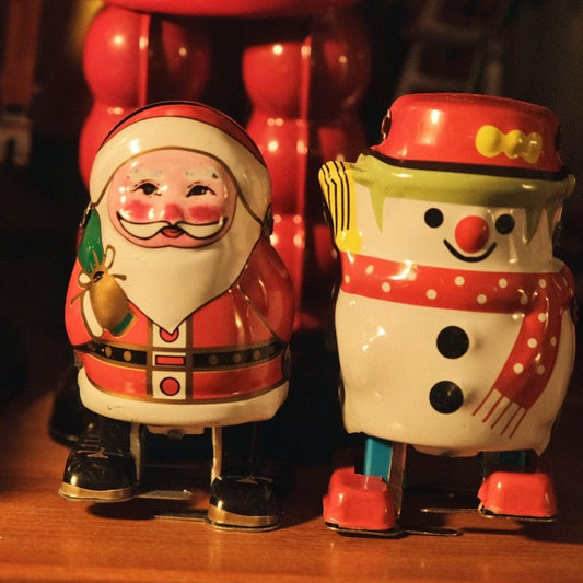 Wind-up Santa&Snowman FunClox
