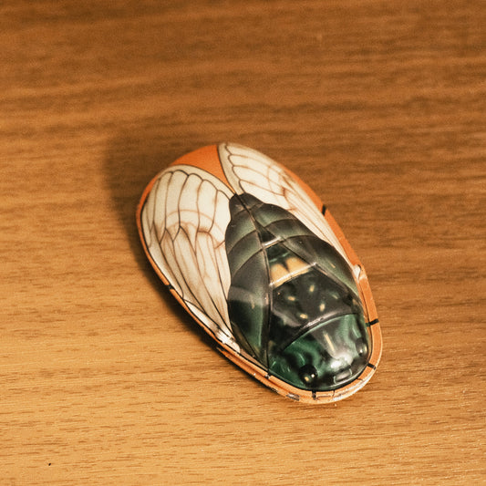 Vintage Tin Cicada Clicker FunClox