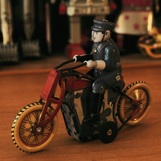 Policeman on Motorbike
