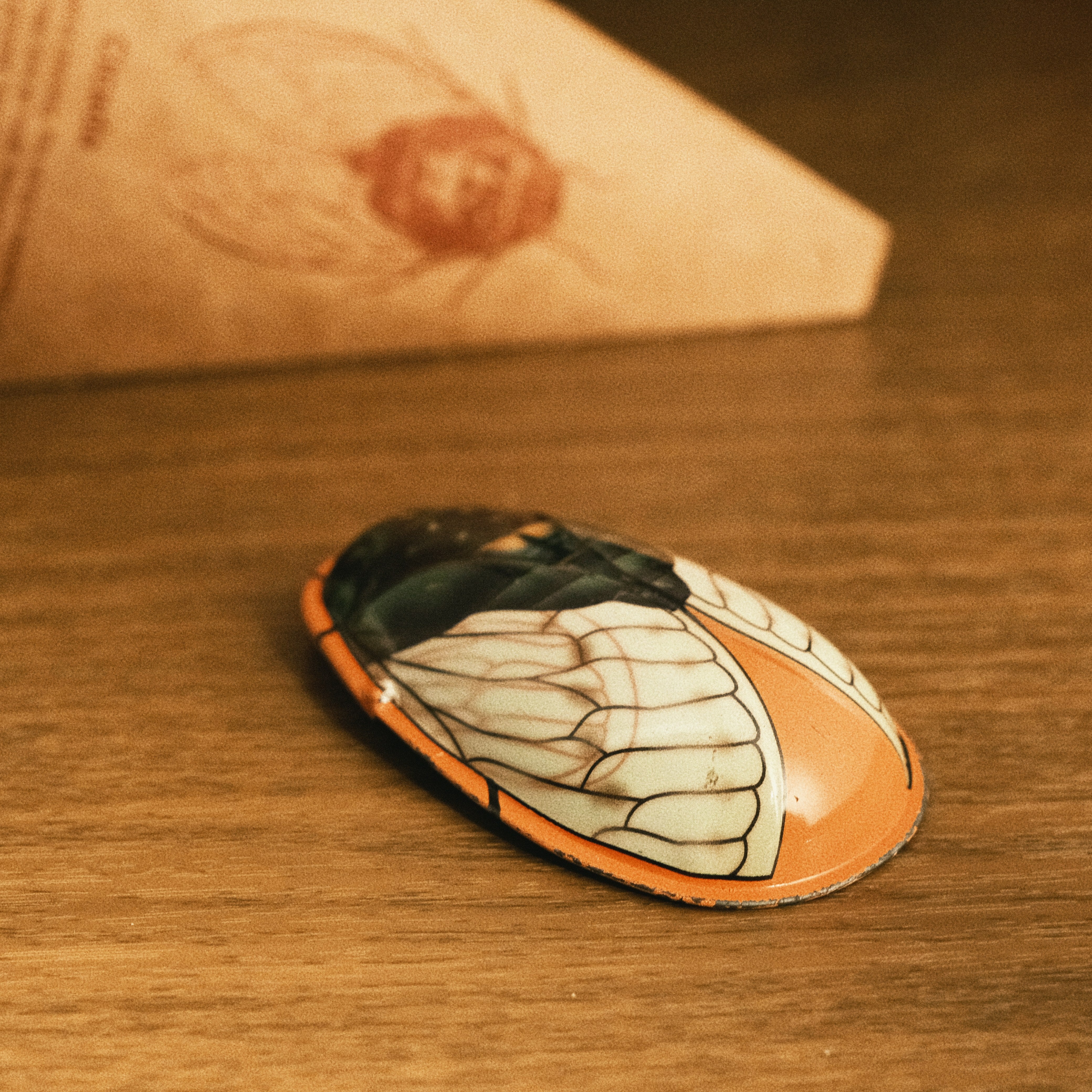 Vintage Tin Cicada Clicker FunClox