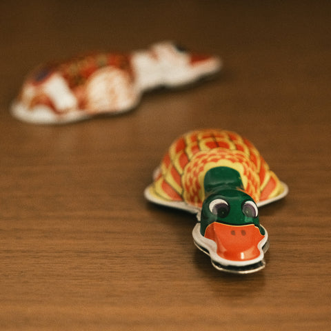 Vintage Tin Duck Clicker FunClox