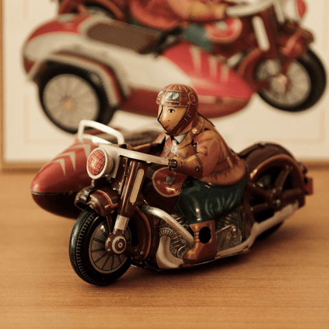 Retro Three - Wheeled Motorcycle - FunClox