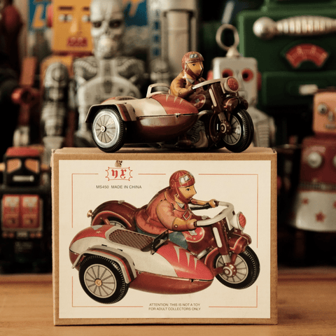 Retro Three - Wheeled Motorcycle - FunClox