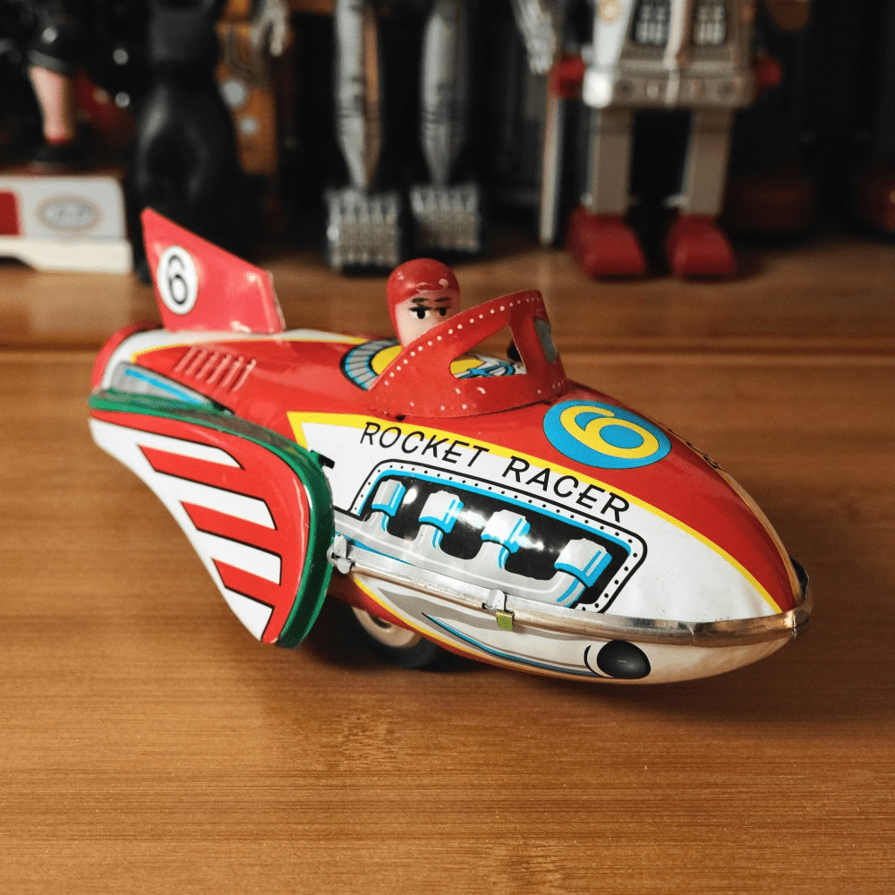 Rocket Racer Custom Cars Vintage Clockwork Racing Car,Perfect Gift for Desk Decor & Display ...