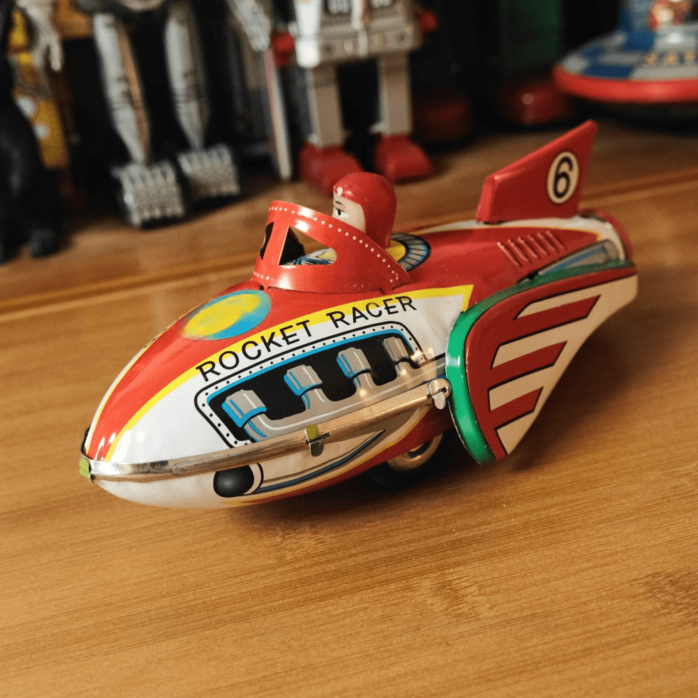 Rocket Racer Custom Cars Vintage Clockwork Racing Car,Perfect Gift for Desk Decor & Display ...